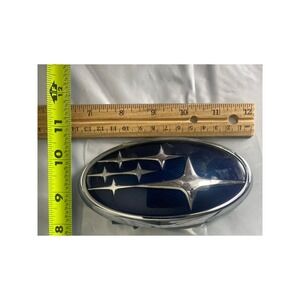 Subaru Emblem Badge Logo Blue Silver